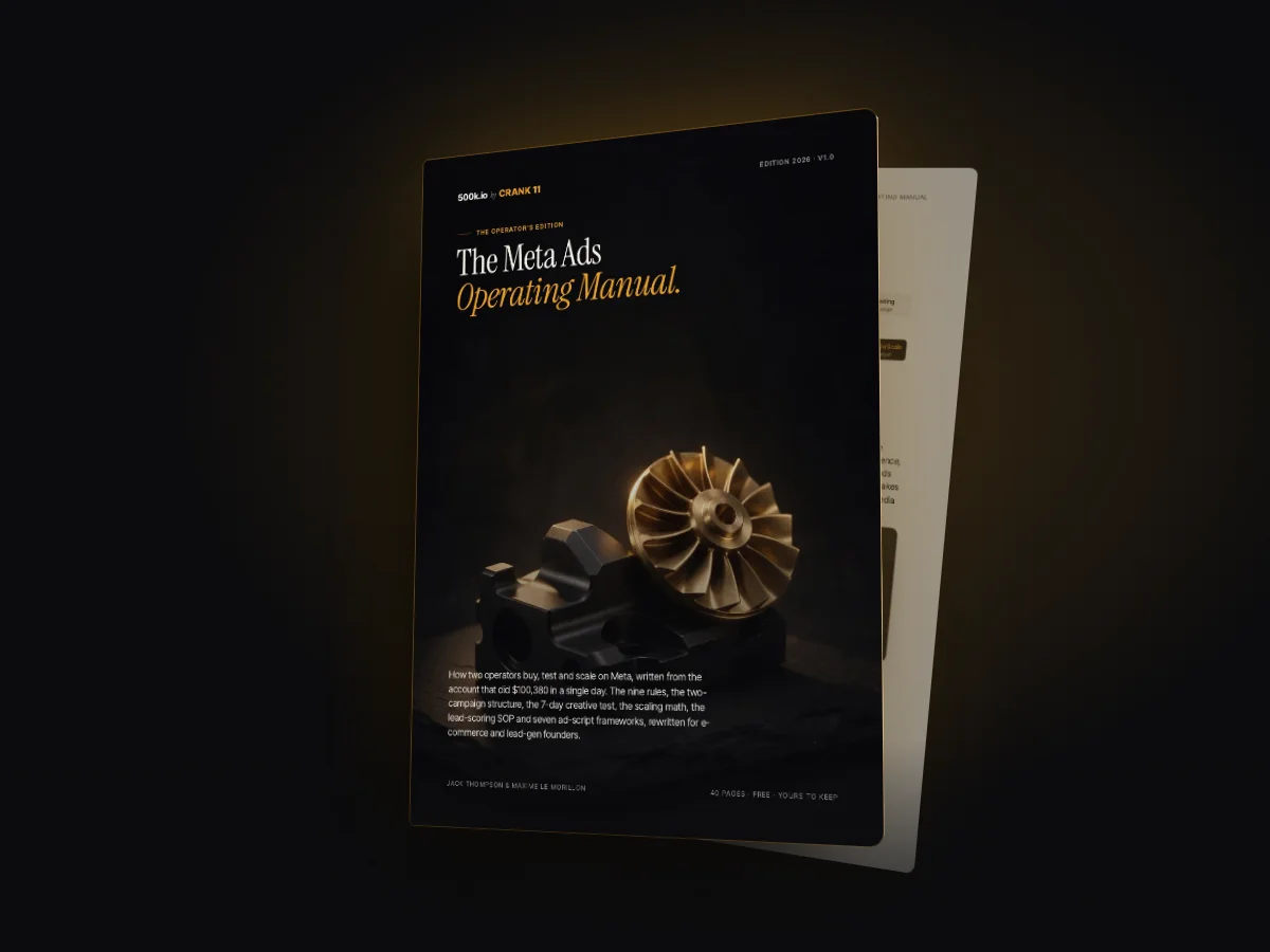 The Meta Ads Operating Manual cover